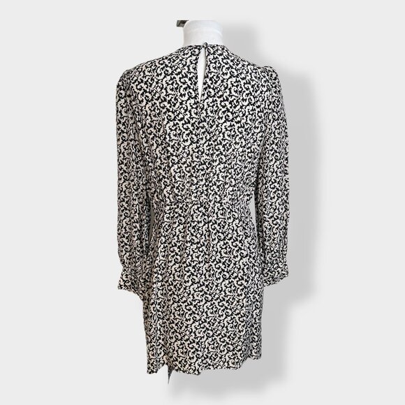 THE KOOPLES Silk Mini Dress Baroque Lace-Print 3 - Picture 4 of 9